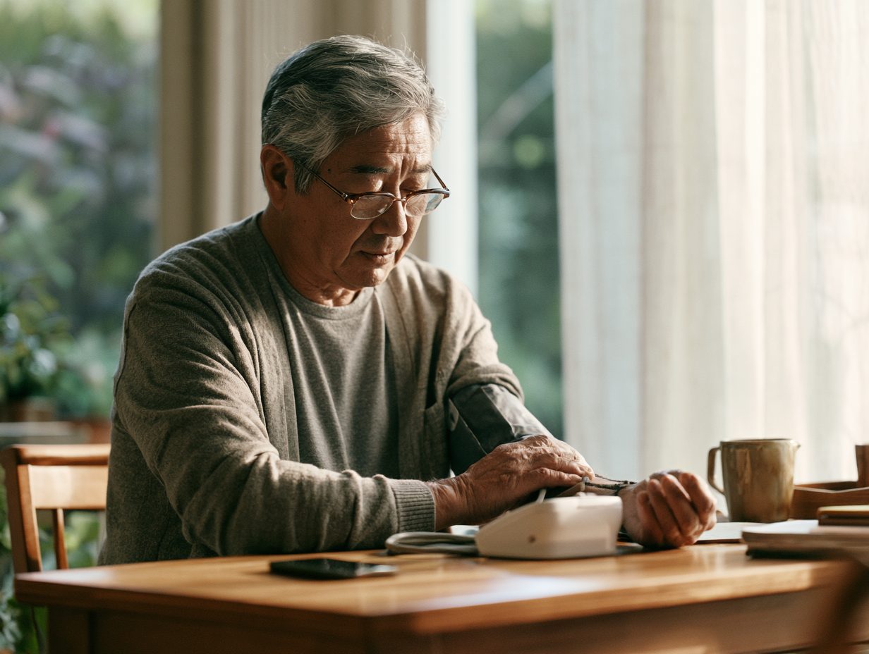 older adult managing their own health